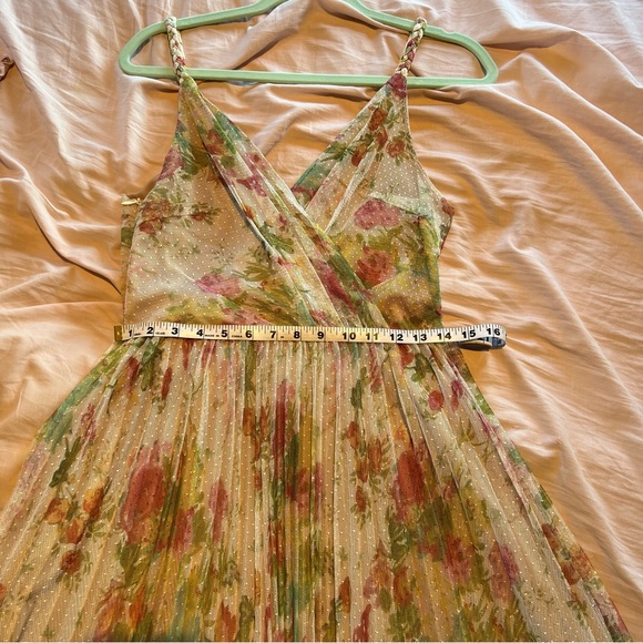 Chicwish “Spring Break” Wrap Pleated Mesh Dress - Picture 5 of 11